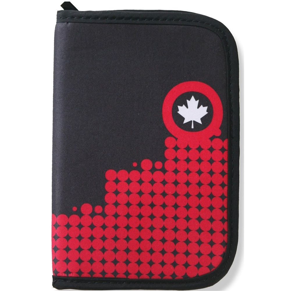 PASSPORT TRAVEL ORGANIZER (TAWP522) CANADA DOTS GREY/RED