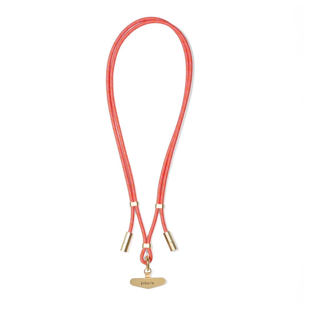 INKERIE CHARGE &amp; CARRY PHONE LANYARD, Color: (INK37) PINK