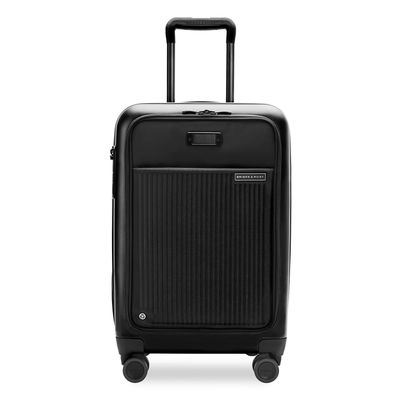 SYMPATICO FRONT POCKET CARRY-ON EXPANDABLE SPINNER (SU322FCXSP-4) BLACK