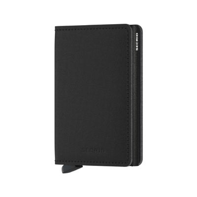 SLIMWALLET YARD POWDER BLACK (NON-LEATHER)