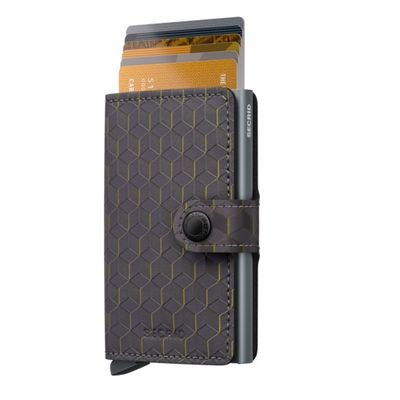 MINIWALLET OPTICAL GREY-YELLOW