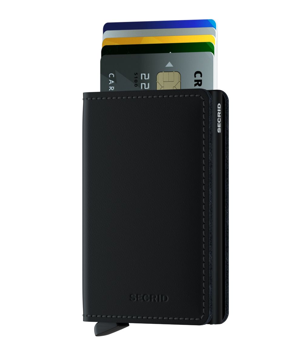 SLIMWALLET MATTE, Color: BLACK