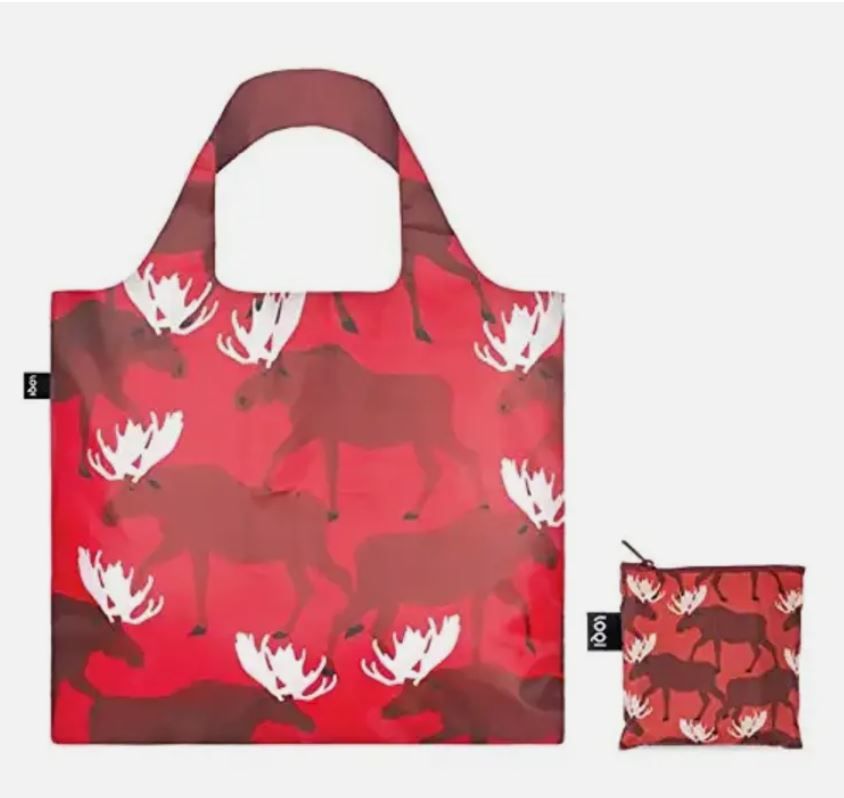  LOQI TOTE, Color: TRAVEL MOOSE