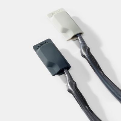 TOOTHBRUSH CAPS 2-PACK (MATTC2001BK) CHARCOAL/LIGHT GREY