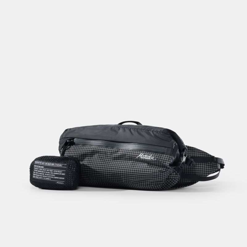 FREERAIN WATERPROOF PACKABLE HIP PACK (MATFRHP001BK) BLACK