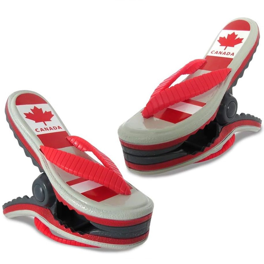 TOWEL CLIP (PAIR OF 2), Color: CANADA FLIP FLOP (2293)