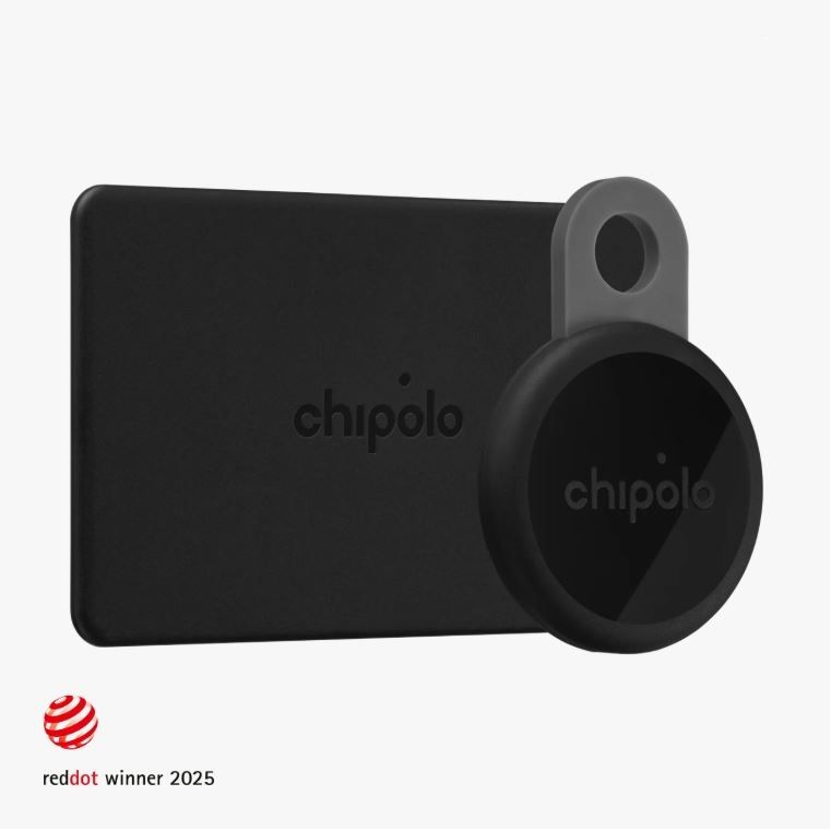 CHIPOLO LOOP &amp; CARD TRACKER 2-PC BUNDLE (RAB.01) CHARCOAL