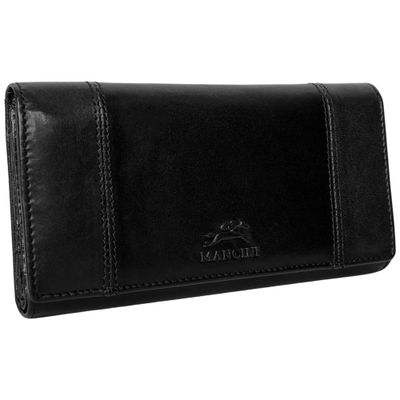 PELLE D&#39;ORO LADIES RFID QUAD FOLD WALLET (500-54369)