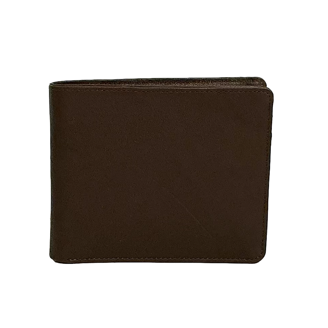 DERBY MEN'S CLASSIC LEATHER BILLFOLD (DR-8207), Color: BROWN