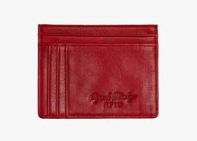 FRONT POCKET LEATHER RFID CARD WALLET (1258)