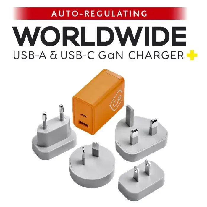 WORLDWIDE USB-A &amp;USB-C GaN CHARGER 65W (571.301)