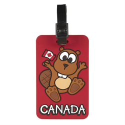 LUGGAGE TAG, DANCING BEAVER (51421)