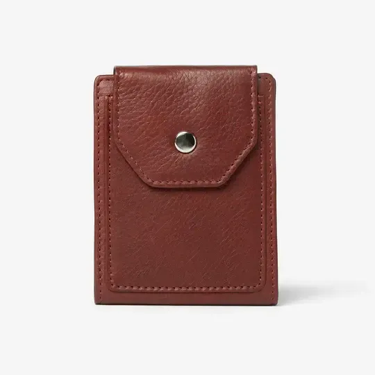SNAP CARD CASE WALLET (1279) BRANDY