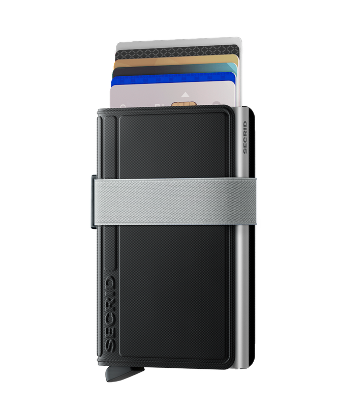 BANDWALLET TPU BLACK-WHITE (NON-LEATHER)