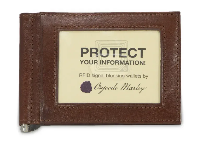 RFID MONEY CLIP WALLET (1121) WHISKEY
