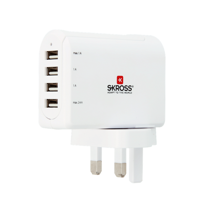 UK USB CHARGER 4 PORT (2.800102)