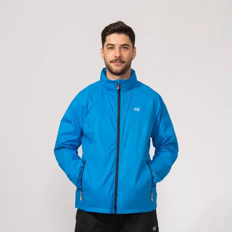 ORIGIN II PACKABLE UNISEX RAIN JACKET OCEAN BLUE