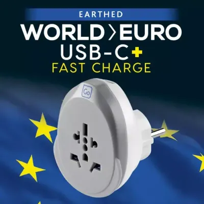 WORLD-EU USB-C ADAPTER + 25W (623.201) WHITE