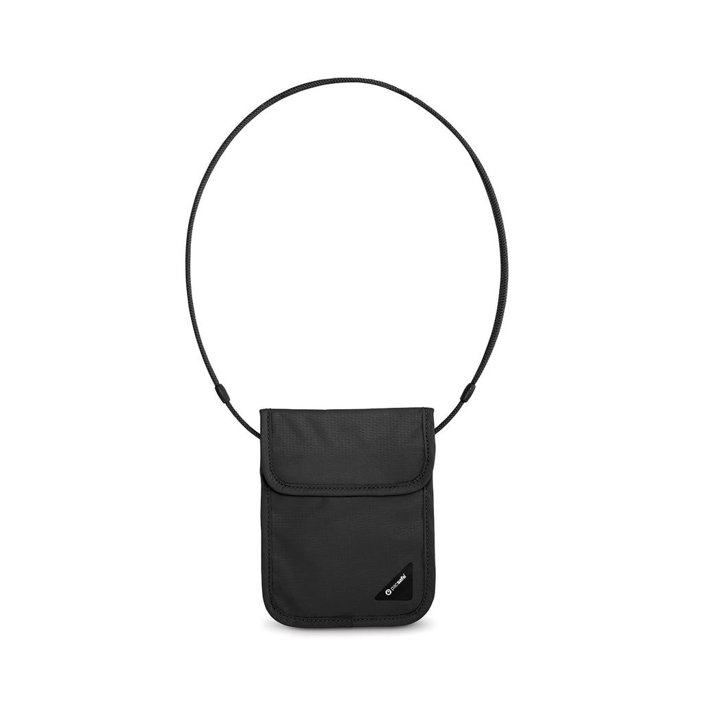 COVERSAFE X75 AT RFID BLOCKING NECK POUCH, Color: BLACK