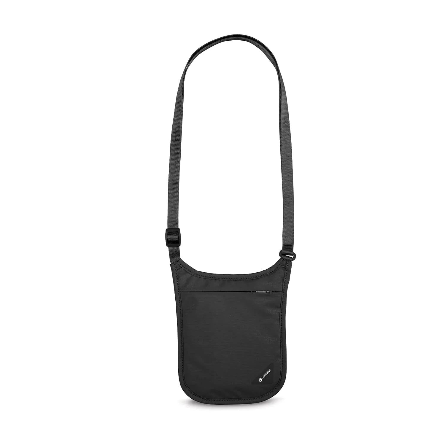 COVERSAFE V75 RFID BLOCKING NECK POUCH (10139), Color: BLACK