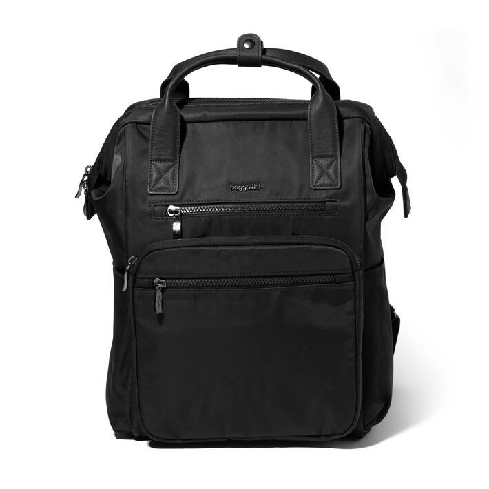 CHELSEA LAPTOP BACKPACK (SOM868), Color: BLACK TWILL