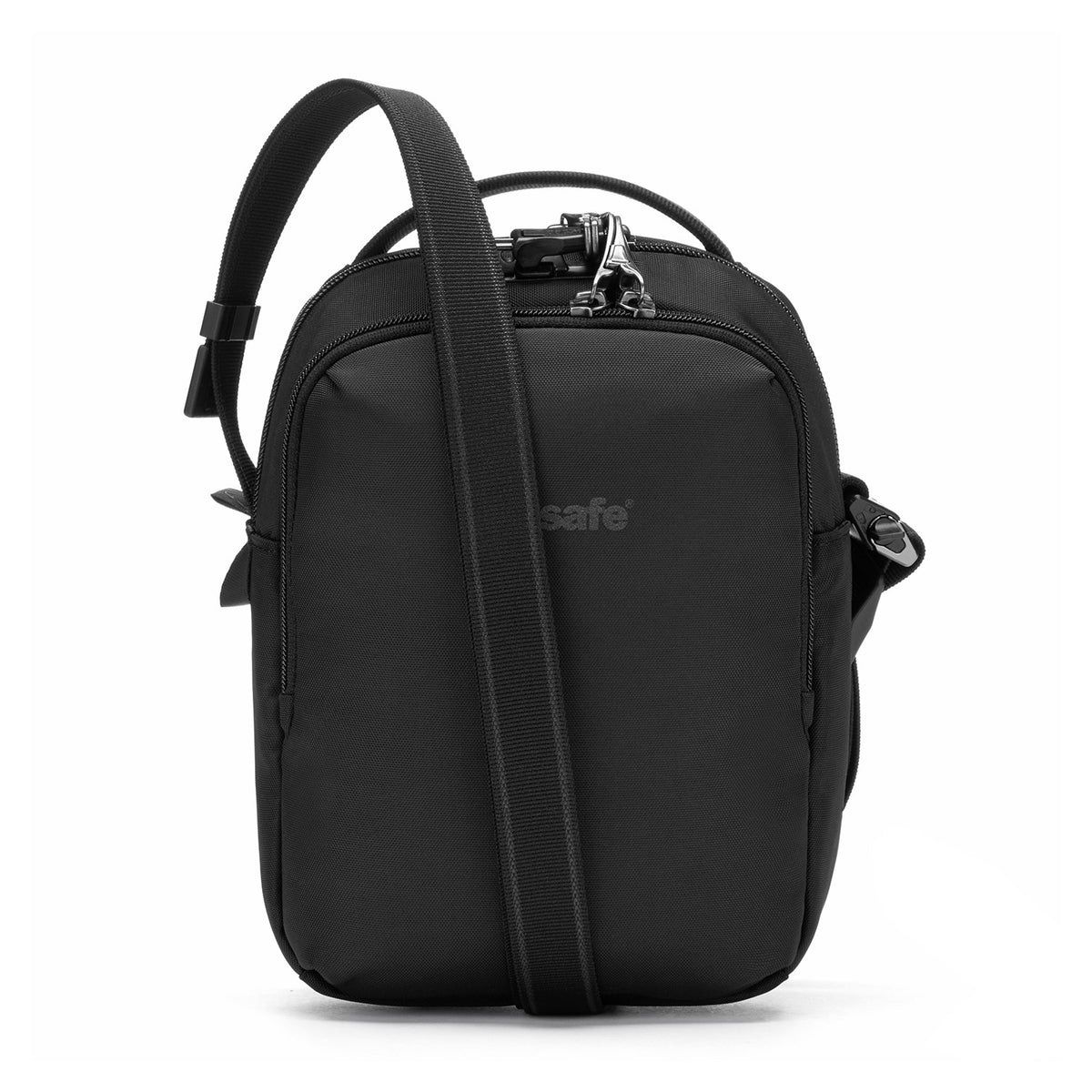 V ANTI-THEFT COMPANION CROSSBODY (61105, Color: 130) JET BLACK