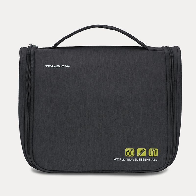 WORLD TRAVEL ESSENTIALS HANGING TOILETRY CASE (43369), Color: 500 BLACK