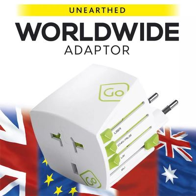 WORLDWIDE ADAPTOR, UNEARTHED (401.201) WHITE/GREEN