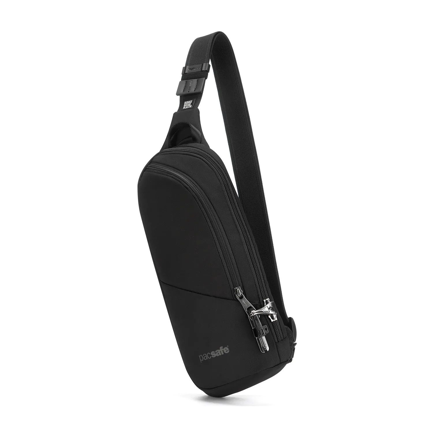 V ANTI-THEFT ACTION SLING (60161, Color: 130) JET BLACK