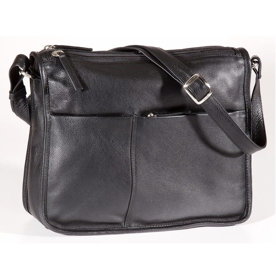 CENTRAL PARK LARGE TWIN TOP ZIP SHOULDER BAG (CP8844)