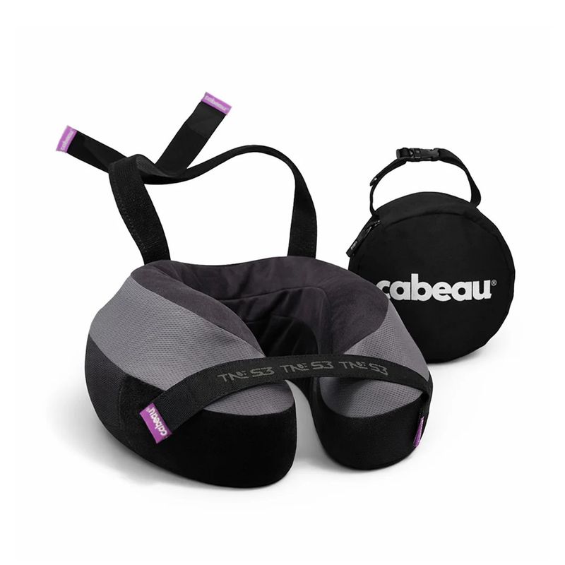 BERLIN S3 TRAVEL PILLOW BLACK GRAY  (TNEP3426)