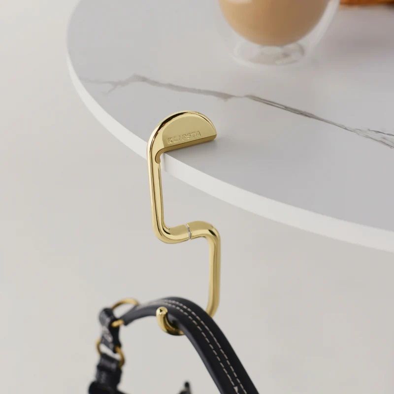 FLIP METAL BAG HOOK, Color: GOLD