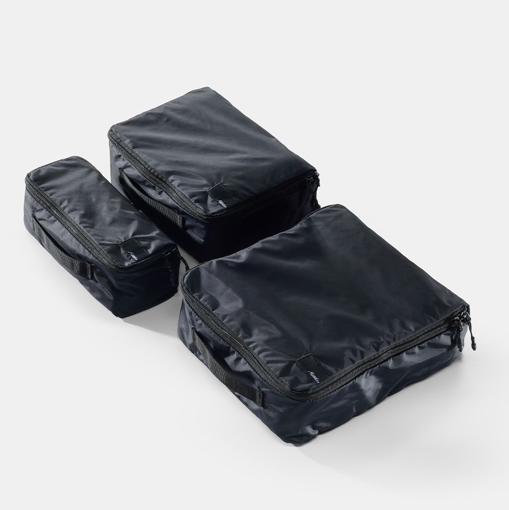 3-PC PACKING CUBE SET (MATPCB3001), Color: BLACK