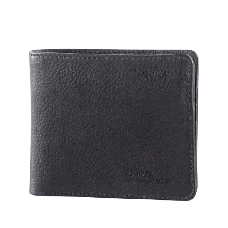 CENTRAL PARK LEATHER BILLFOLD WALLET W/ WING (CP-8444) BLACK