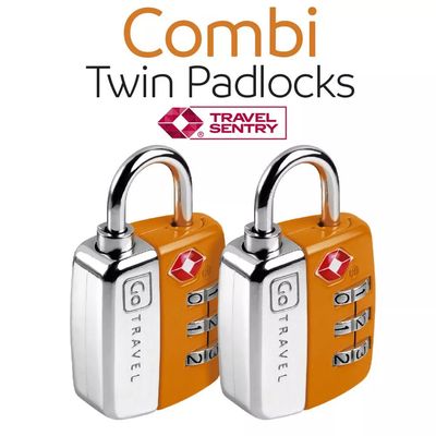 TWIN TSA COMBO LOCKS (344.201) ORANGE
