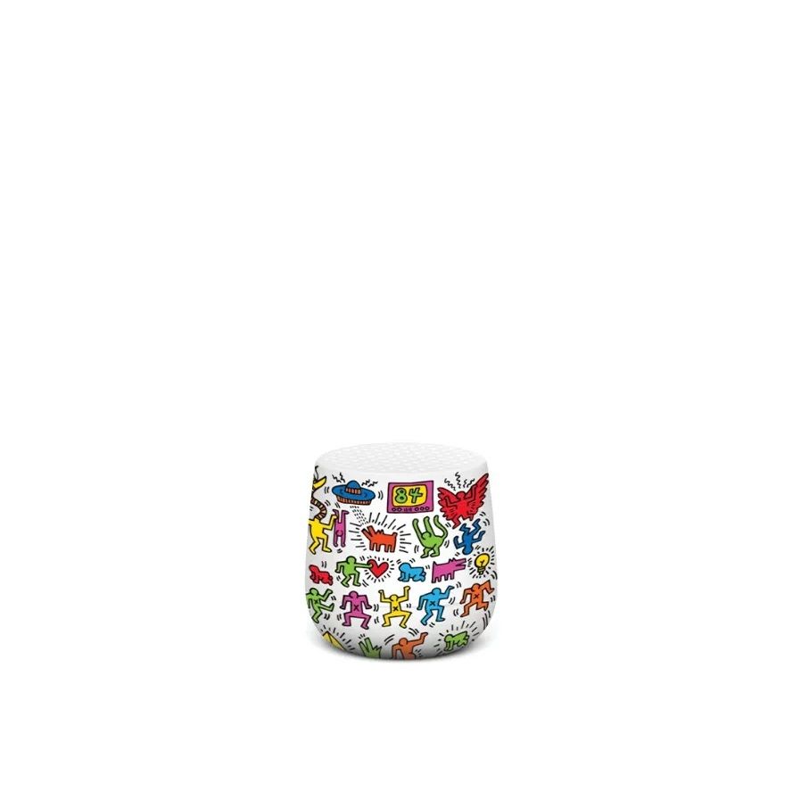 MINO+ LEXON X KEITH HARING HAPPY WHITE MINI BLUETOOTH SPEAKER (LXN-LA125KH-AW-CIS)