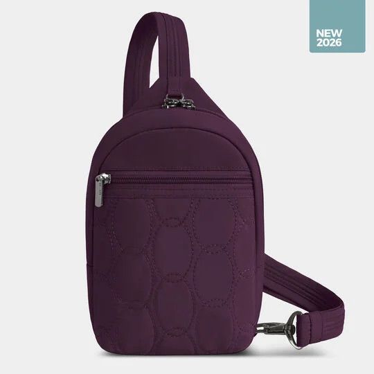 RUNWAYS ANTI-THEFT SMALL SLING (43713), Color: 160 PLUM