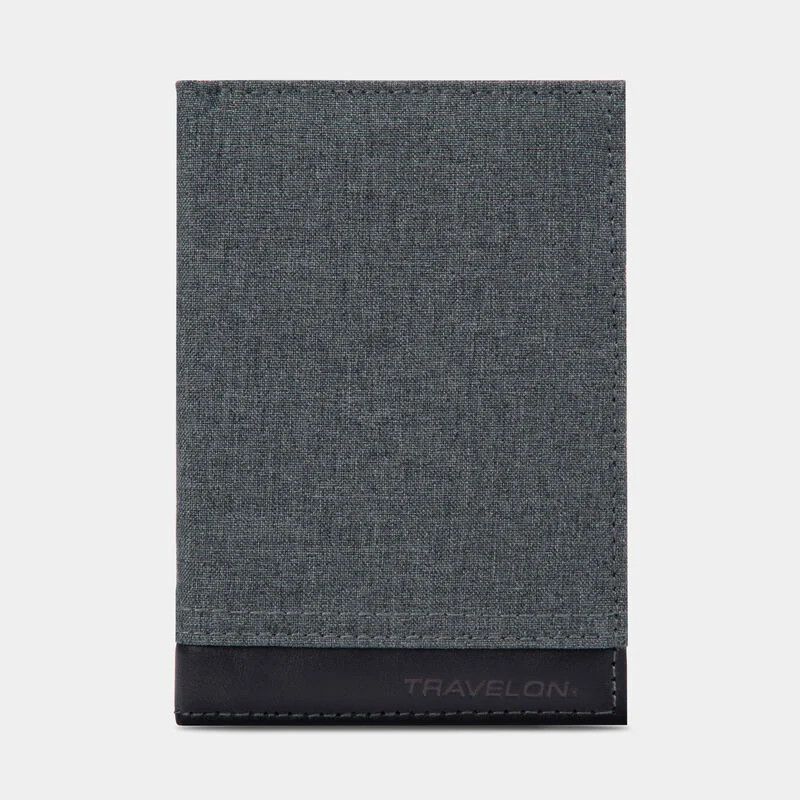 RFID BLOCKING PASSPORT CASE, Color: (42020-550) SLATE