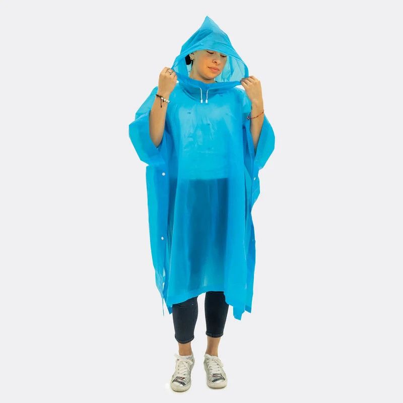 TRAVEL RAIN PONCHO &amp; POUCH (13437-330) BLUE