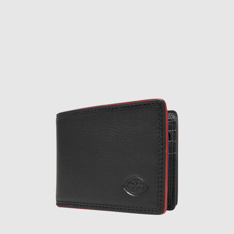 ITALIAN LEATHER RFID BI-FOLD MEN'S WALLET W/ RIGHT FLAP (587242)