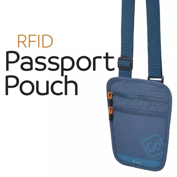 RFID PASSPORT POUCH (605.201) BLUE