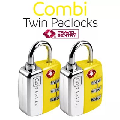 TWIN TSA COMBO LOCKS (344.202) YELLOW