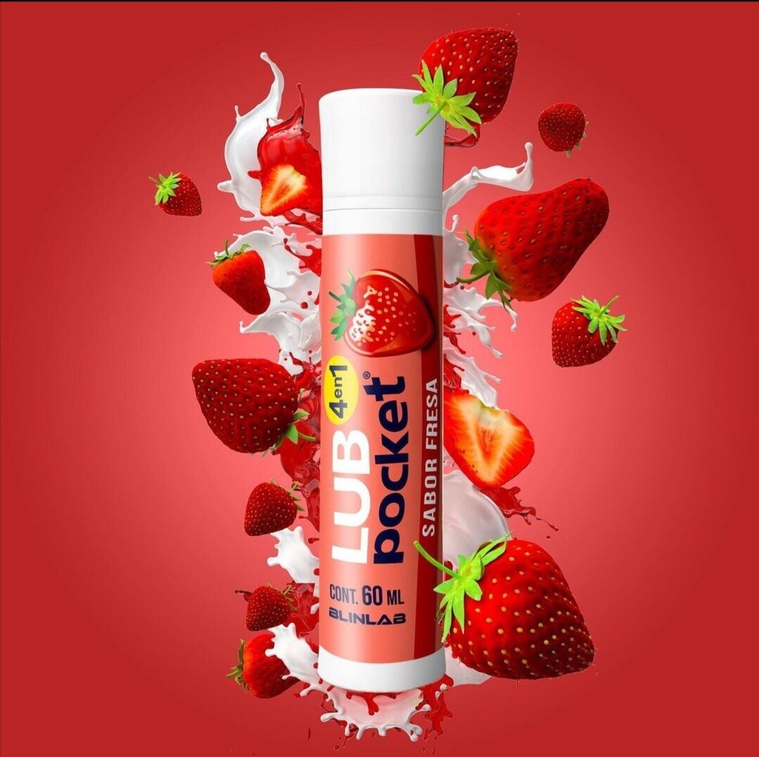 LUBRICANTE TÉRMICO SABOR FRESA 🍓 4 en 1