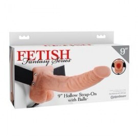 HOLLOW STRAP-ON WITH BALLS