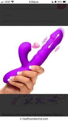 THRUSTING &amp; SUCKING RABBIT VIBRATOR