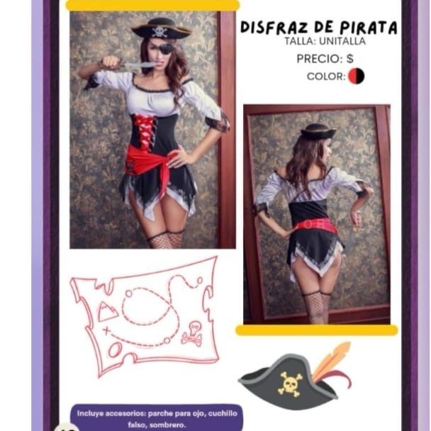 🏴‍☠️ PIRATA SEXY CON PARCHE