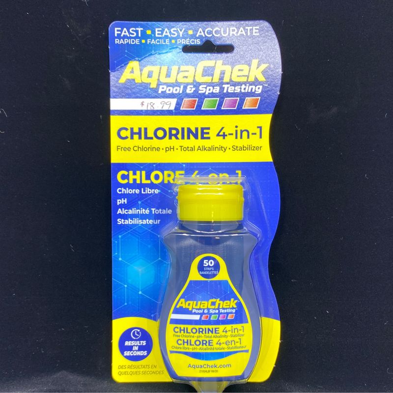 AQUACHEK TEST STRIPS CHLORINE (AC-511658)