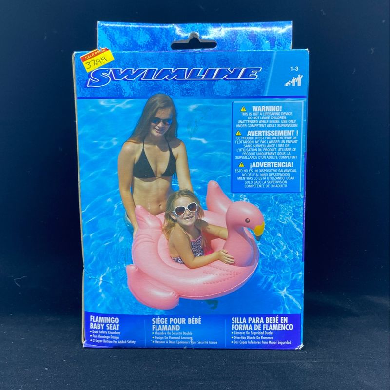 SWIMLINE FLAMINGO BABY SEAT POOL TOY