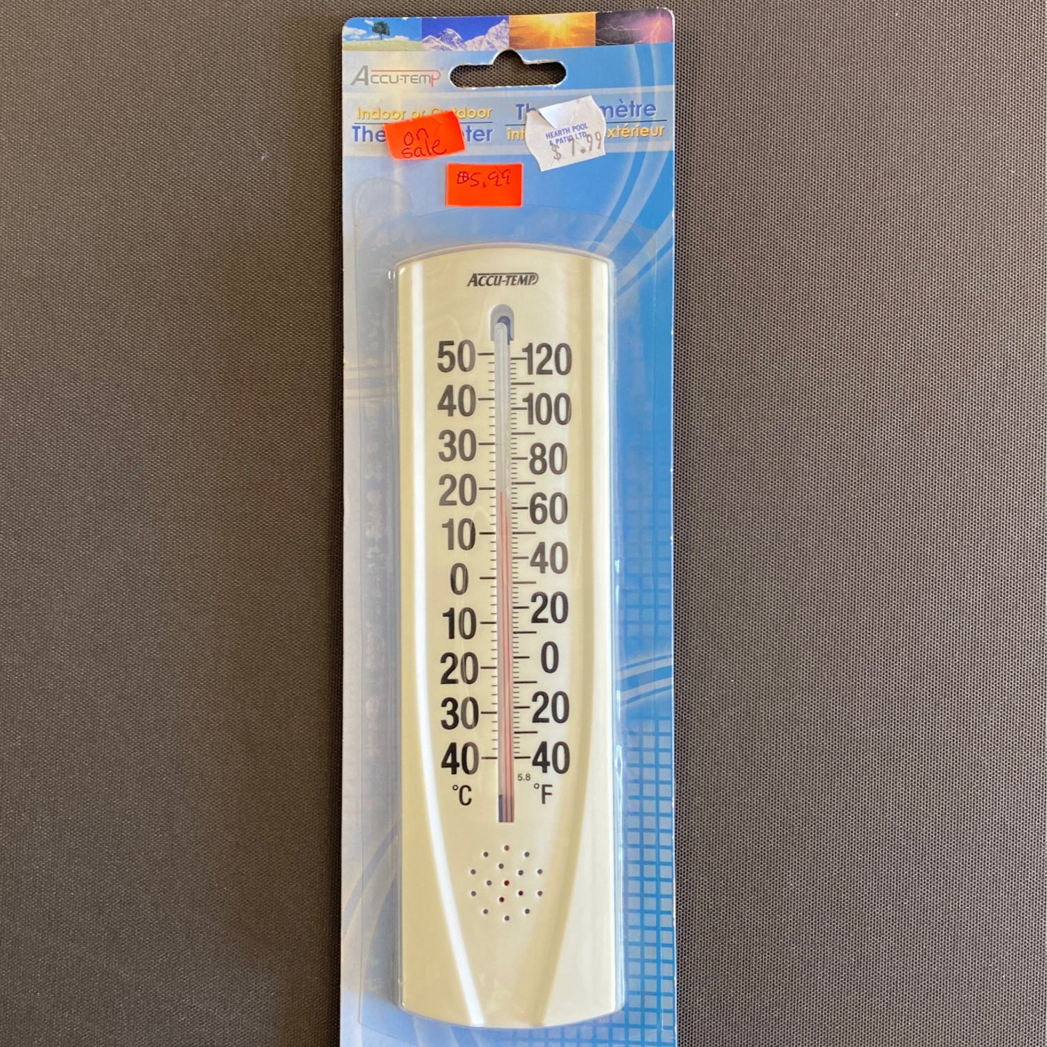 Accutemp Indoor/Outdoor Thermometer
