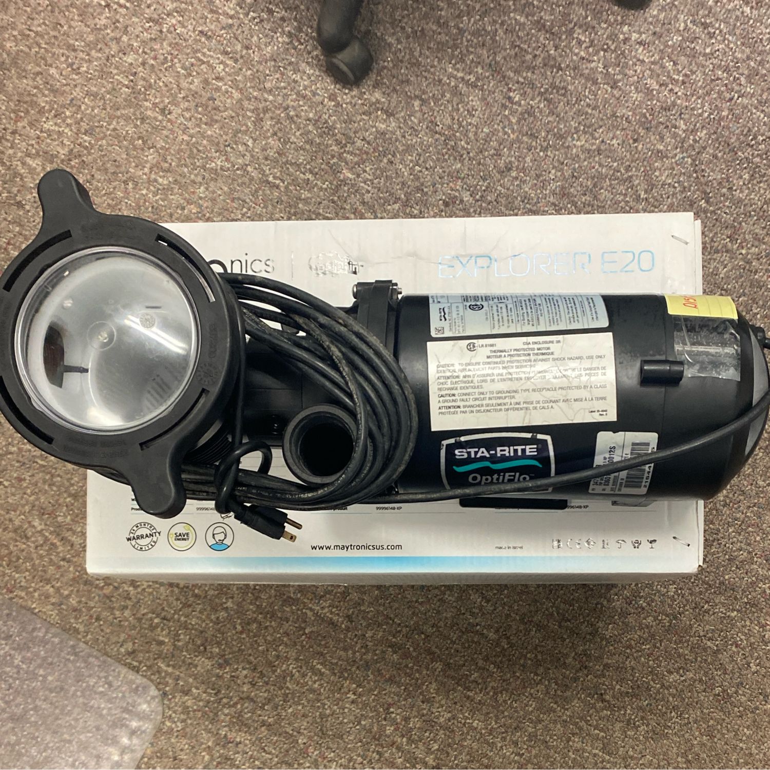 Refurbished Above Ground Pool Pump - Pentair Sta-Rite Optiflo 1.5HP (DISPUMP18)